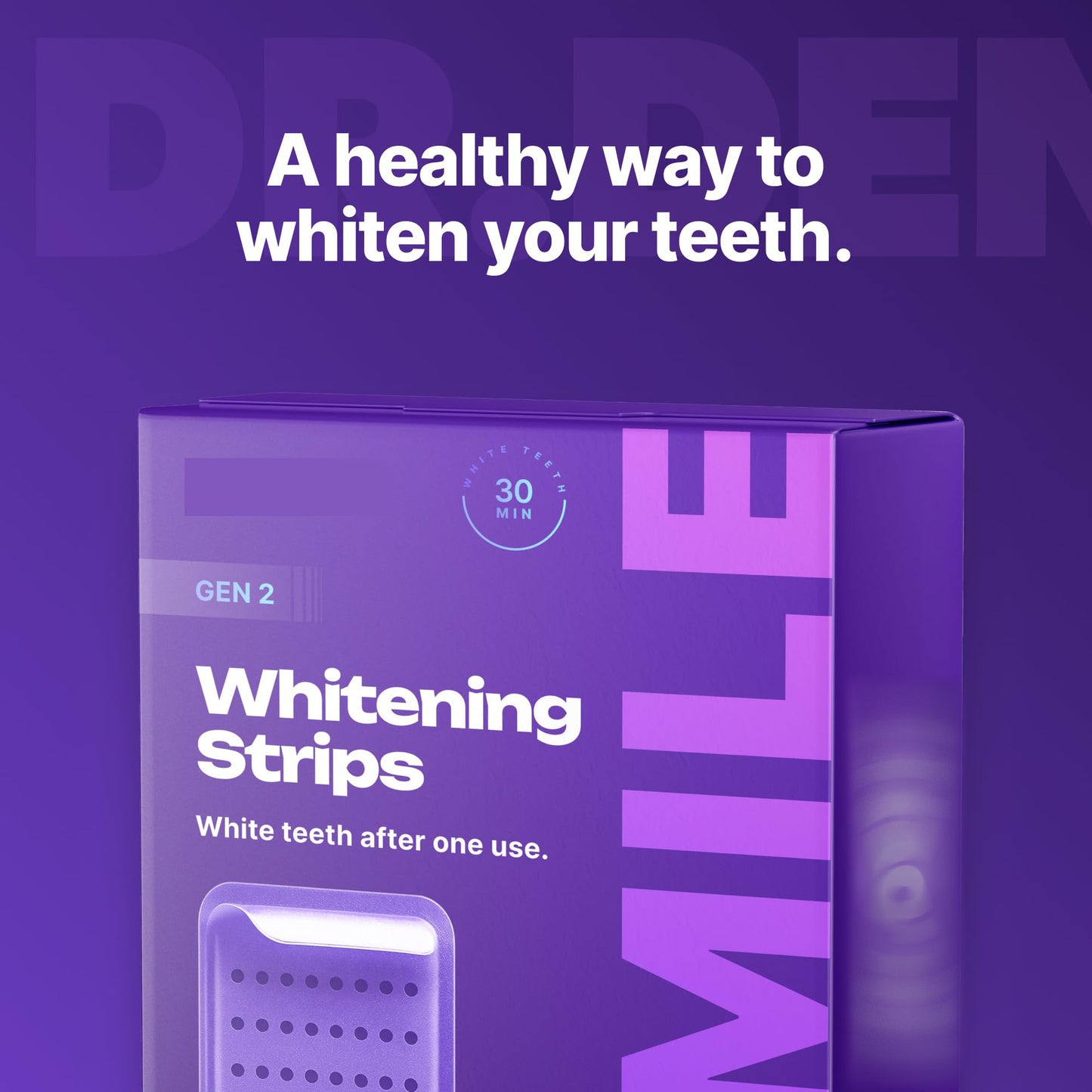 Purple Teeth Whitening Strips - 7/21 Whitening Sessions - Safe for Enamel - Non Sensitive Teeth Whitening - Peroxide-Free