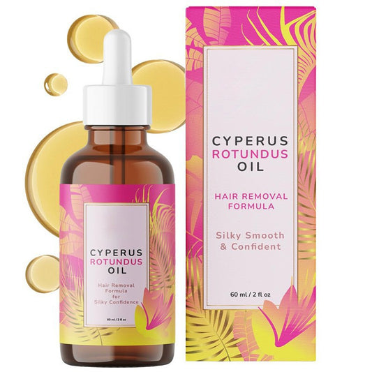 Caramela Beauty Cyperus Rotundus Oil for Natural Hair Reduction - 60ml/2oz