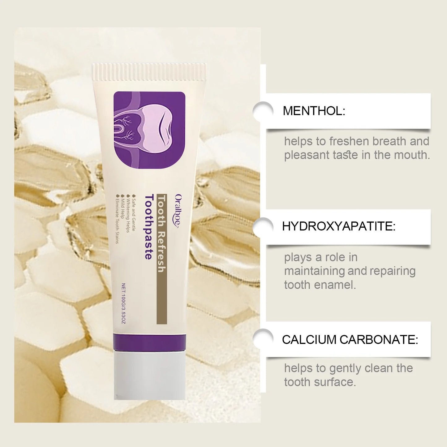 😁🦷Kreain Nature Zahnpflege-Zahnpasta, frischer Atem, beugt Zahnverlust vor, natürliche Inhaltsstoffe, sanfte Pfleg